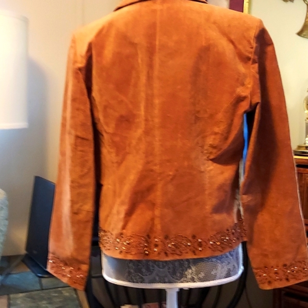 NWOT-Coldwater Creek-Leather Jacket-size PM - Picture 3 of 6